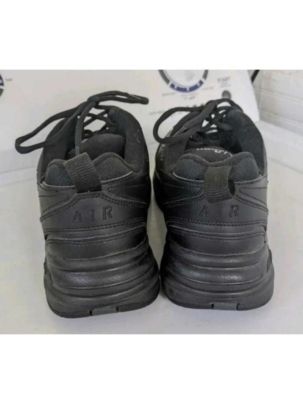 Nike Air Monarch IV Men's Black Sneakers Size 9.5 US 415445-001
